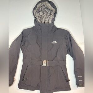 The North Face HyVent 550 Girl’s S/P (7/8) Dark Grey Winter Belted parka jacket